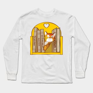 Murder Mystery Books Cat Long Sleeve T-Shirt